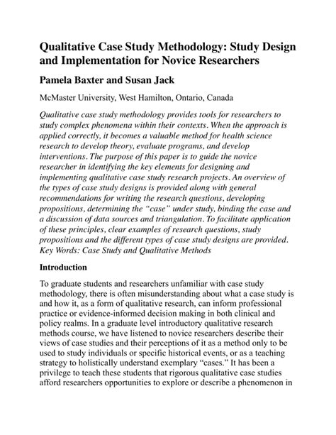 stake qualitative case studies pdf|(PDF) Qualitative Case Study Methodology: Study Design and .